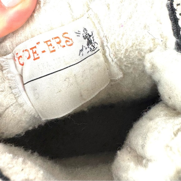 Vintage 1970s Yodelers Women's Sz 5 Winter Ankle Boots Black Suede Faux Fur -USA - Picture 8 of 9